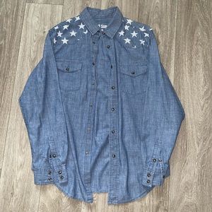 Mission Supply Co. | Long sleeve Casual Metal Button Down | Size: M